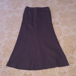 Chocolate brown full long skirt
